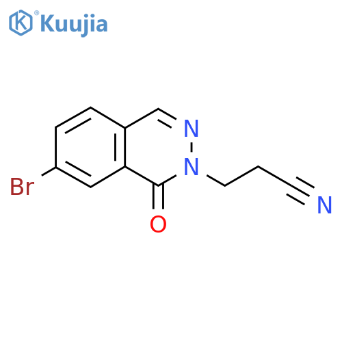 3-(7-Bromo-1-oxophthalazin-2(1H)-yl)propanenitrile structure