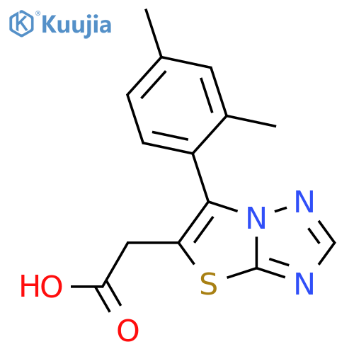 [6-(2,4-Dimethyl-phenyl)-thiazolo[3,2-b][1,2,4]triazol-5-yl]-acetic acid structure