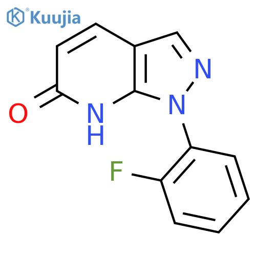 1-(2-Fluorophenyl)-1H-pyrazolo[3,4-b]pyridin-6(7H)-one structure