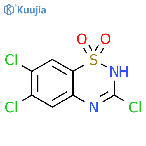 3,6,7-Trichloro-2H-benzo[1,2,4]thiadiazine 1,1-dioxide structure