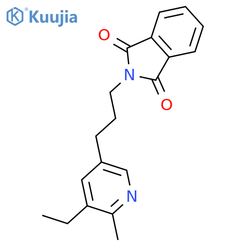 1H-Isoindole-1,3(2H)-dione, 2-[3-(5-ethyl-6-methyl-3-pyridinyl)propyl]- structure