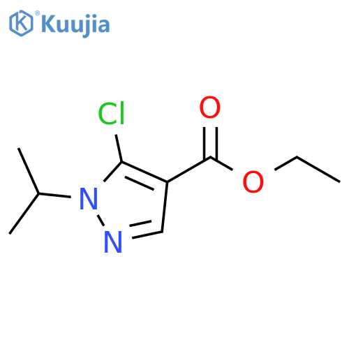 5-Chloro-1-isopropyl-1H-pyrazole-4-carboxylic acid ethyl ester structure