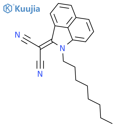 Propanedinitrile, (1-octylbenz[cd]indol-2(1H)-ylidene)- structure