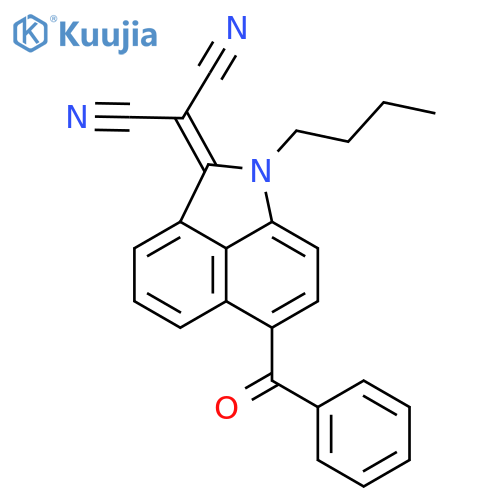 Propanedinitrile, (6-benzoyl-1-butylbenz[cd]indol-2(1H)-ylidene)- structure