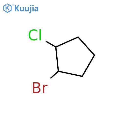 1-BROMO-2-CHLOROCYCLOPENTANE structure
