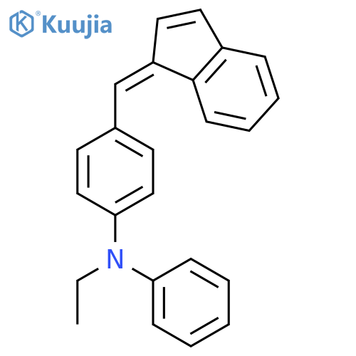 Benzenamine, N-ethyl-4-(1H-inden-1-ylidenemethyl)-N-phenyl- structure
