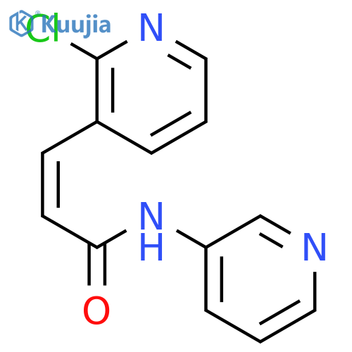 2-Propenamide, 3-(2-chloro-3-pyridinyl)-N-(3-pyridinyl)-, (Z)- structure
