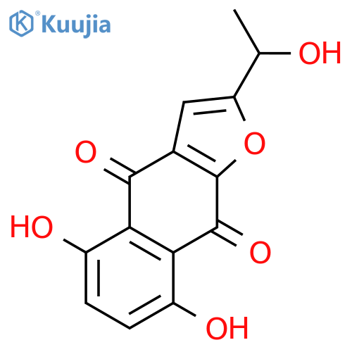 2-Acetylnaphtho[2,3-b]furan-4,9-dione; 5,8-Dihydroxy, 1'ξ-alcohol structure