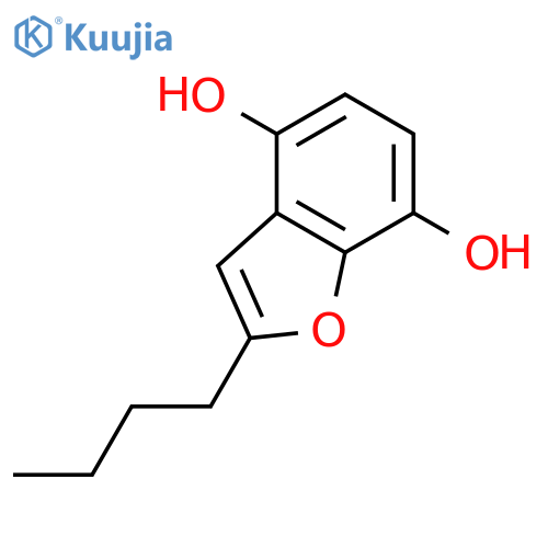 4,7-Benzofurandiol, 2-butyl- structure