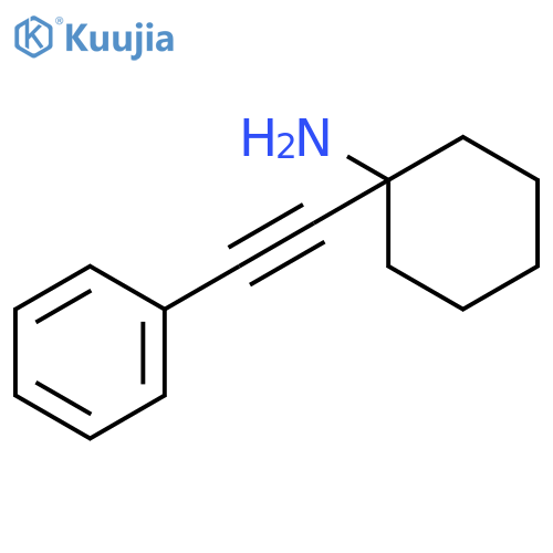 1-(2-Phenylethynyl)cyclohexanamine structure