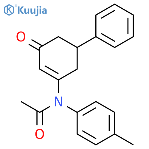 Acetamide, N-(4-methylphenyl)-N-(3-oxo-5-phenyl-1-cyclohexen-1-yl)- structure