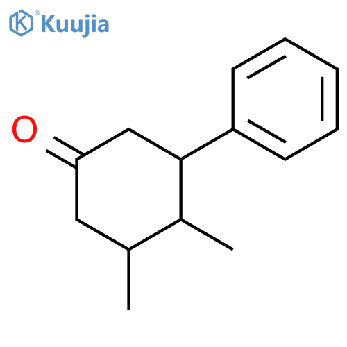 Cyclohexanone, 3,4-dimethyl-5-phenyl- structure