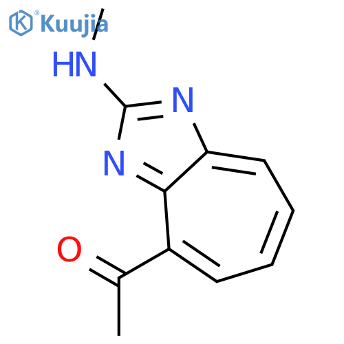 Ethanone, 1-[2-(methylamino)-4-cycloheptimidazolyl]- structure