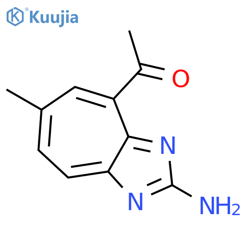 Ethanone, 1-(2-amino-6-methyl-4-cycloheptimidazolyl)- structure