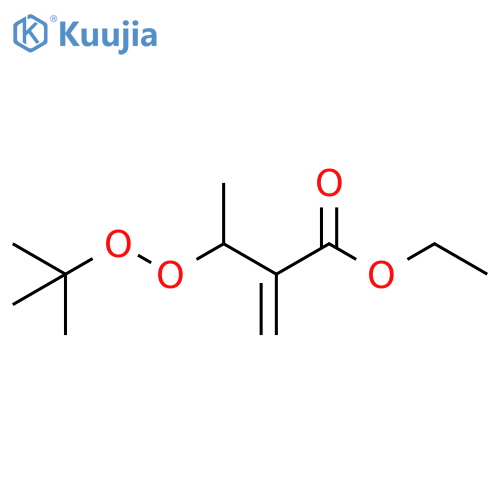 Butanoic acid, 3-[(1,1-dimethylethyl)dioxy]-2-methylene-, ethyl ester structure