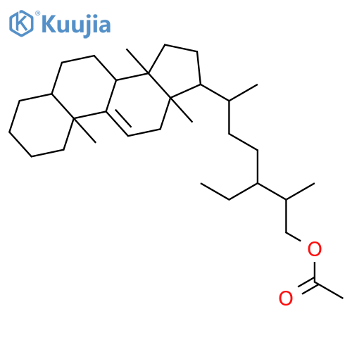 14alpha-Methyl-24alpha-ethylcholest-9(11)-enol acetate structure