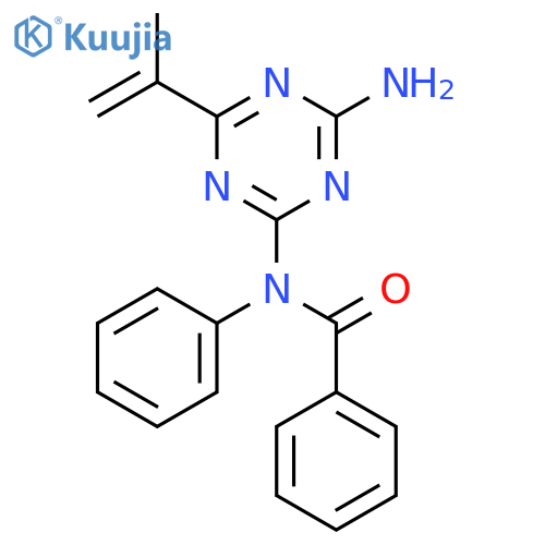 N-(4-Amino-6-(prop-1-en-2-yl)-1,3,5-triazin-2-yl)-N-phenylbenzamide structure