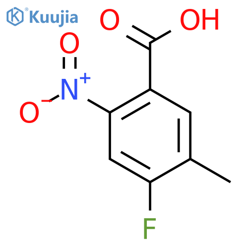 4-Fluoro-5-methyl-2-nitrobenzoic acid structure
