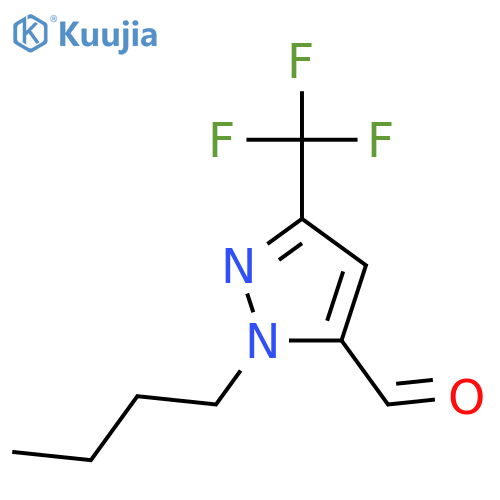 1-Butyl-3-(trifluoromethyl)-1H-pyrazole-5-carbaldehyde structure