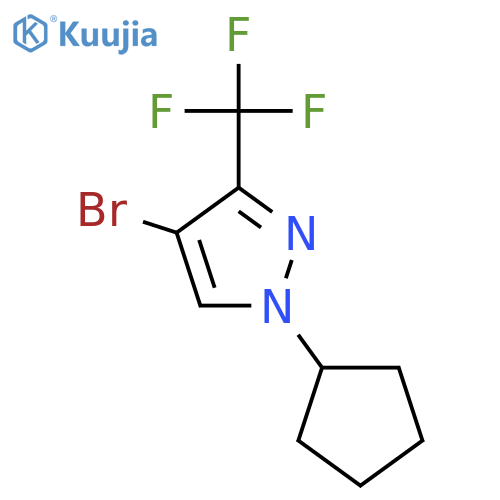 4-Bromo-1-cyclopentyl-3-(trifluoromethyl)pyrazole structure