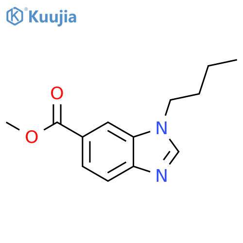 Methyl 3-butyl-1,3-benzodiazole-5-carboxylate structure