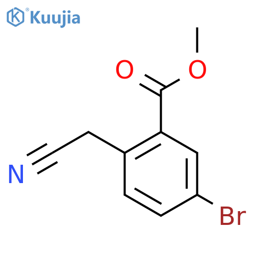 Methyl 5-bromo-2-(cyanomethyl)benzoate structure