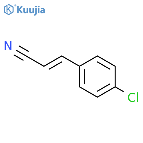 2-Propenenitrile, 3-(4-chlorophenyl)-, (2E)- structure
