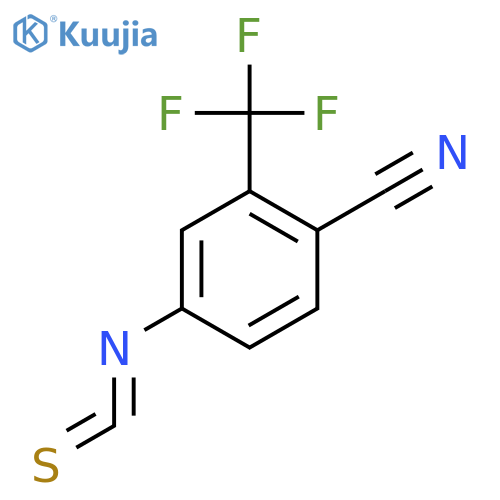 4-Cyano-3-trifluoromethylphenylisothiocyanate structure