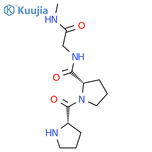 Glycinamide, L-prolyl-L-prolyl-N-methyl- structure