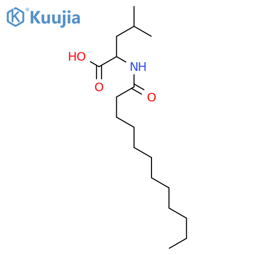 L-Leucine,N-(1-oxododecyl)- structure