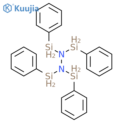 Hydrazine, tetrakis(phenylsilyl)- structure