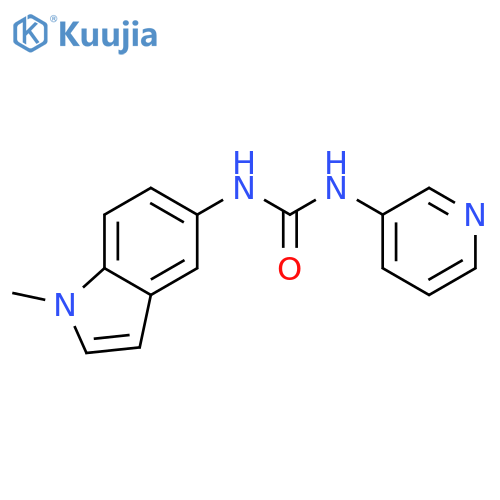 N-(1-Methyl-1H-indol-5-yl)-N'-3-pyridinylurea structure