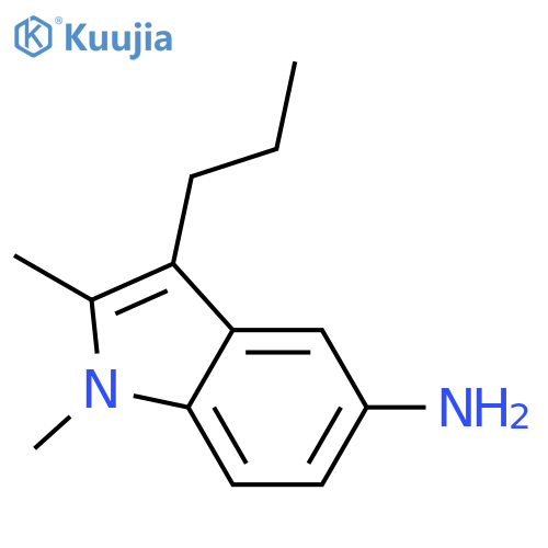 1H-Indol-5-amine, 1,2-dimethyl-3-propyl- structure