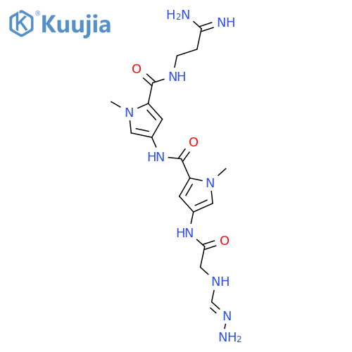 1H-Pyrrole-2-carboxamide,4-[[2-[(aminoiminomethyl)amino]acetyl]amino]-N-[5-[[(3-amino-3-iminopropyl)amino]carbonyl]-1-methyl-1H-pyrrol-3-yl]-1-methyl- structure