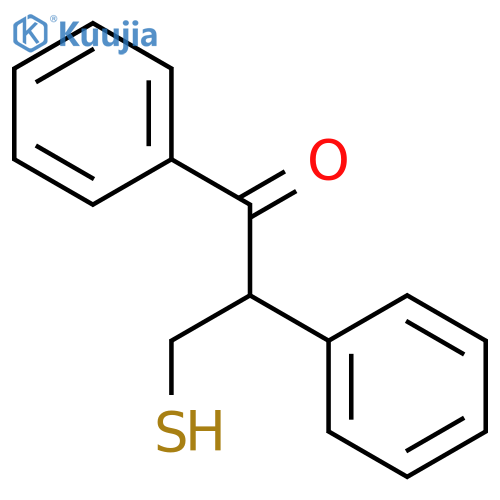 1-Propanone, 3-mercapto-1,2-diphenyl- structure