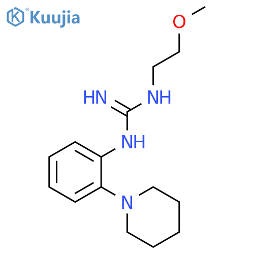 Guanidine, N-(2-methoxyethyl)-N'-[2-(1-piperidinyl)phenyl]- structure