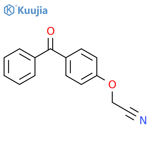 Acetonitrile, (4-benzoylphenoxy)- structure