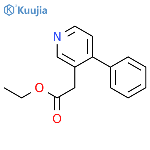 3-Pyridineacetic acid, 4-phenyl-, ethyl ester structure