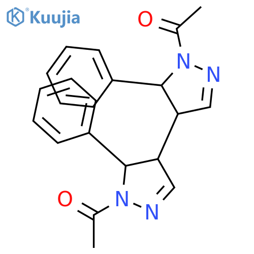 4,4'-Bi-1H-pyrazole, 1,1'-diacetyl-4,4',5,5'-tetrahydro-5,5'-diphenyl- structure