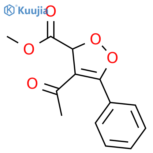 3H-1,2-Dioxole-3-carboxylic acid, 4-acetyl-5-phenyl-, methyl ester structure