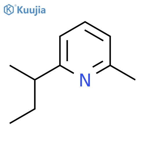 Pyridine,2-methyl-6-(1-methylpropyl)- structure