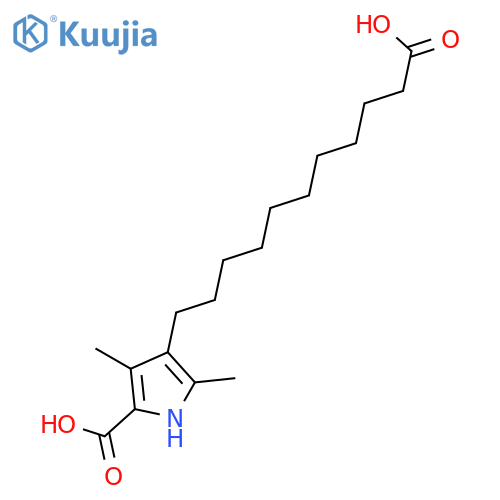 1H-Pyrrole-3-undecanoic acid, 5-carboxy-2,4-dimethyl- structure