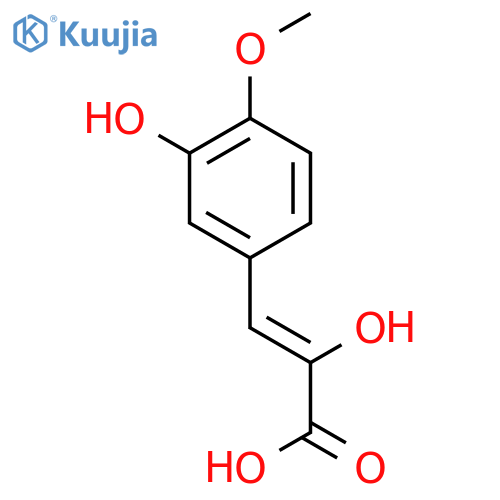 2-Propenoic acid, 2-hydroxy-3-(3-hydroxy-4-methoxyphenyl)- structure