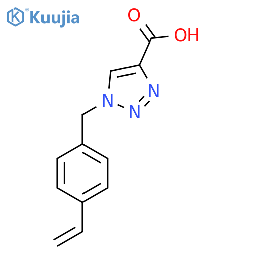 1-(4-Vinylbenzyl)-1H-1,2,3-triazole-4-carboxylic acid structure
