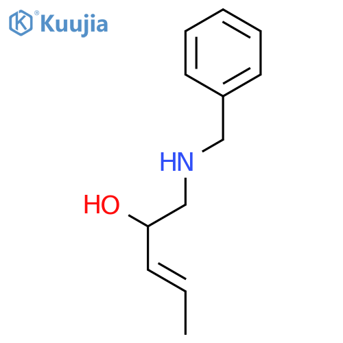 3-Penten-2-ol, 1-[(phenylmethyl)amino]-, (E)-(±)- structure