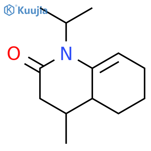 2(1H)-Quinolinone, 3,4,4a,5,6,7-hexahydro-4-methyl-1-(1-methylethyl)- structure