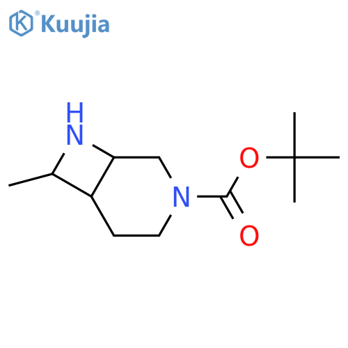 tert-butyl 7-methyl-3,8-diazabicyclo[4.2.0]octane-3-carboxylate structure