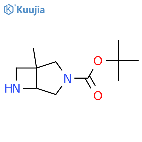 tert-butyl 1-methyl-3,6-diazabicyclo[3.2.0]heptane-3-carboxylate structure
