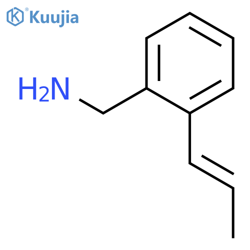 Benzenemethanamine, 2-(1-propenyl)- structure