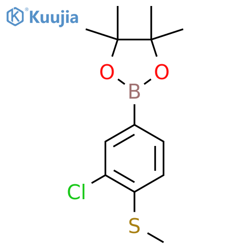 3-Chloro-4-(methylthio)phenylboronic acid pinacol ester structure